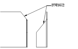 折彎避免在斜邊上